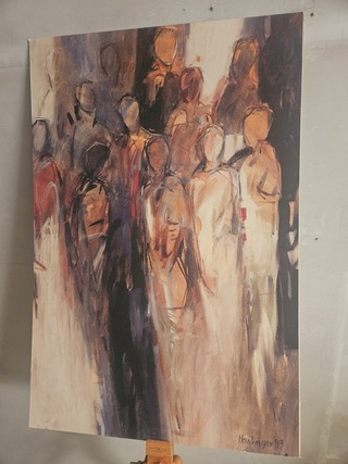 Kunstwerk van kunstenares Karin Haslinger – ”Begegnung III 1993”