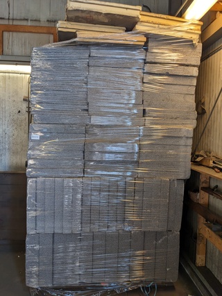 Partij diverse isolatieplaten op pallet