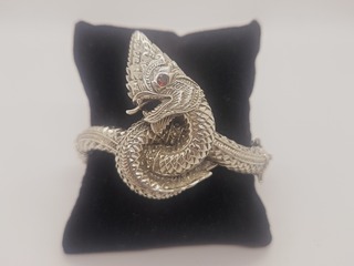 Buddha dragon – puur zilveren armband .925 zilver