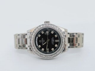 Alpha 1993 oyster date 3.9ct cubic zirconia automatisch horloge