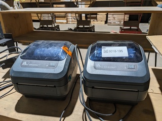 2x Labelprinter Zebra, GK420d, bouwjaar 2021 - 2022