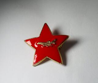 Authentieke Rode Ster USSR luchtmacht – Broche pin – Handgeverfd