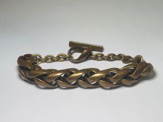 Vintage Hugo Boss zware stalen armband – New old stock
