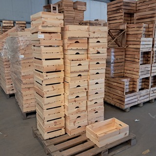 Ca. 30x Diverse houten kist