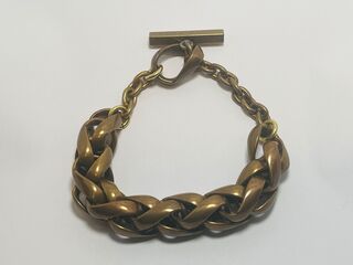 Vintage Hugo Boss zware stalen armband – New old stock