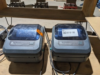 2x Labelprinter Zebra, GK420d, bouwjaar 2021 - 2022