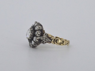 Vintage ring met natuurlijke diamanten
