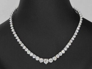 Gouden collier met diamanten 16.50 carat