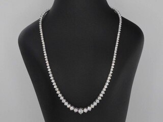 Gouden collier met diamanten 16.50 carat