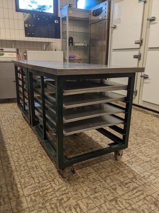 2x  Verrijdbare werkbank