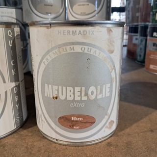 Ca. 24x Hermadix trappenlak, parketolie en meubellak