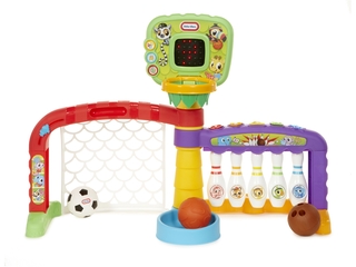 Little Tikes 3 in 1 Sportzone voor Kinderen  Basketbal, Voetbal en Bow