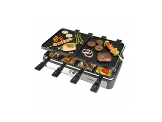 Bourgini Gourmet Raclette Grill Plus  8 personen  Afneembare en omkeer