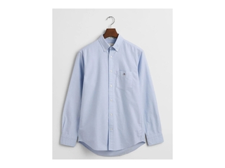 Gant Casual Hemd lange mouw Blauw Regular Fit Oxford  XXL