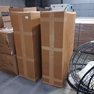 Buffetkast mangohout 160x45x200cm, SanderZ, Zwart, 2025