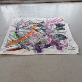 Kunstwerk op doek gesigneerd ” Parscha Mirghawameddin “