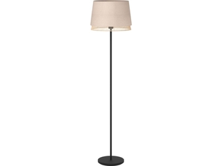 Eglo Tabley Vloerlamp – E27 – 153 cm – Natuur Bruin Zwart – Textiel