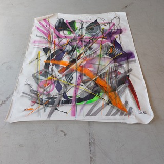 Kunstwerk op doek gesigneerd ” Parscha Mirghawameddin “