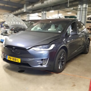 Personenauto Tesla, Model X 100D, grijs, bouwjaar 2017