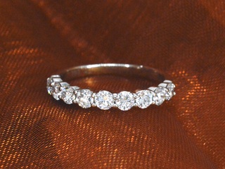 Gassan – Witgouden alliance ring met 0.75 carat briljant geslepen diam