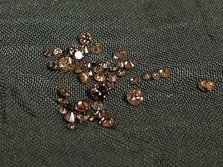 Diamant – 1.03 carat mix van gekleurde diamant