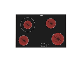 Whirlpool AKT 8330/LX Kookplaat Ingebouwd Keramisch 4 zones Zwart