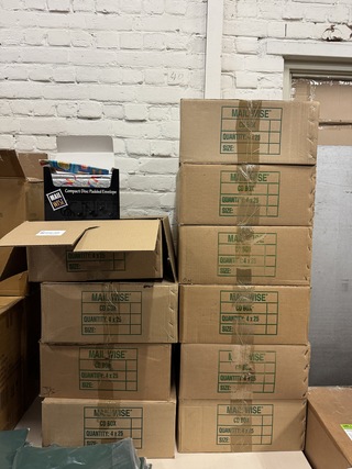 Ca. 1000x Verzendenvelop padded