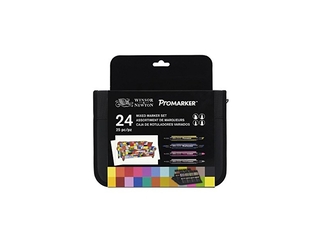 Winsor & Newton “ProMarker Marker Kit Assorti Kleuren Pak van 24