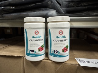 Ca. 120x Verpakking health cranberry vitamines