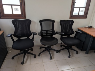 4x Bureaustoel, zwart
