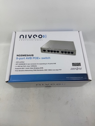5x AVB switch Niveo, NGSME9AVB