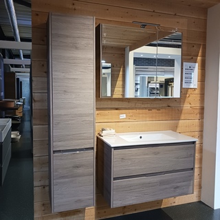 Showroom badkamer opstelling Pelipal, Calypsos