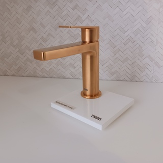 Wastafel mengkraan, Tres, 211 103 01 OM, matt gold finish