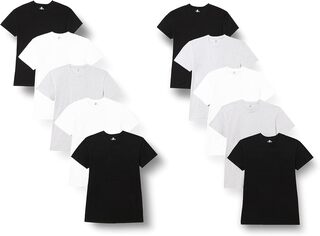 10-pak heren T-shirt maat S, 2x 5-pak heren shirt met lange mouwen maa