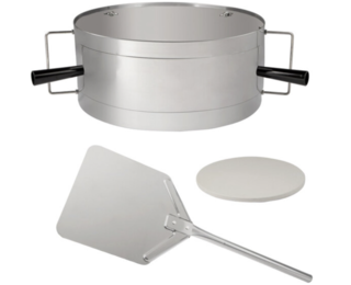4x Pizza ring set voor montage op grill