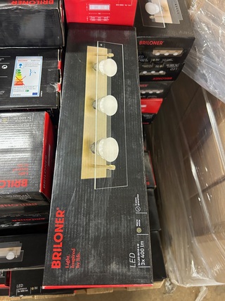 Ca. 85x Led plafondlamp 3-lichts Briloner