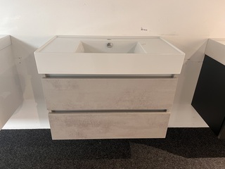 Badkamermeubel Thebalux, beton grijs