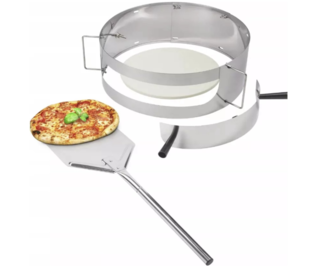 4x Pizza ring set voor montage op grill