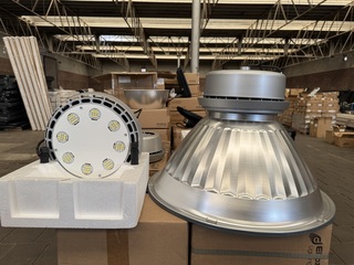 4x High bay Light HB1 120W met industriële kap Ellipz Lighting