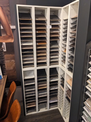 6x wandmeubel met stalen