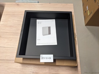 Metalen inbouwnis Sky, mat zwart