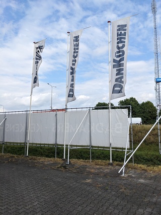 3x Vlaggenmast