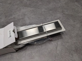 Douche drain, RVS geborsteld