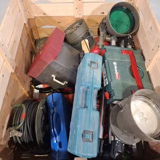 Diverse garage inventaris, O.a Metabo