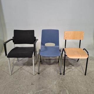 Partij diverse stoelen