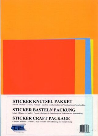 Ca. 12000x Top-voordeel – sticker knutsel pakket