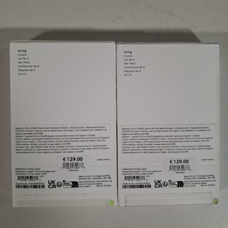 2x Set a 4x tracker, Apple, AirTag A2187