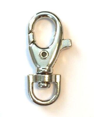 Ca. 245x Karabijn sluiting met draaibaar oog, diversen