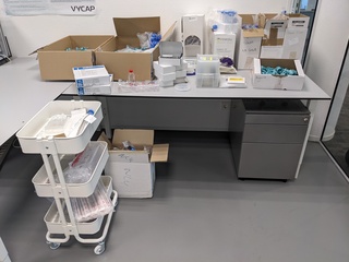 Assortiment laboratorium toebehoren