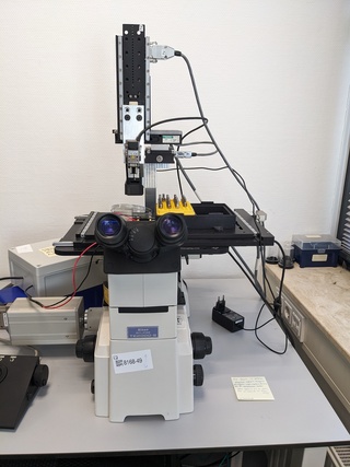 Omgekeerde microscoop opstelling Nikon, Eclipse TE2000-S